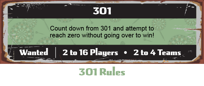 Krazy Darts 301 Game
