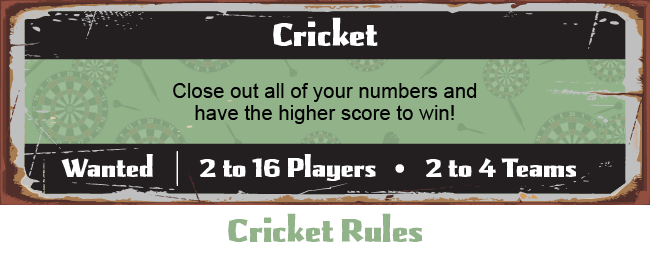 Krazy Darts Cricket Game